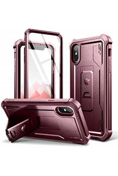 Dexnor Husă tip armură pentru iPhone XS Max, suport, folie de protecție ecran...
