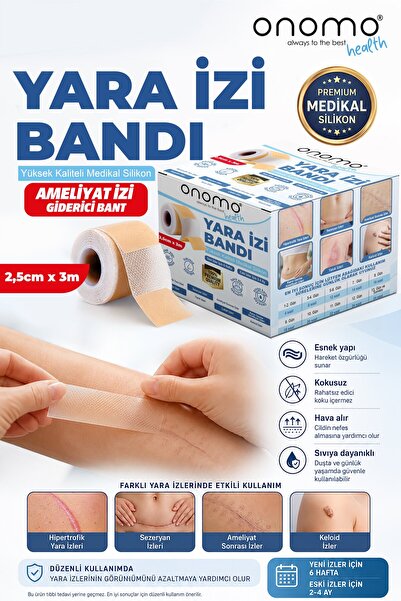 Onomo Health Silikon Bandı Yara İzleri Ameliyat İzi Giderici Sezeryan Scar Ke...