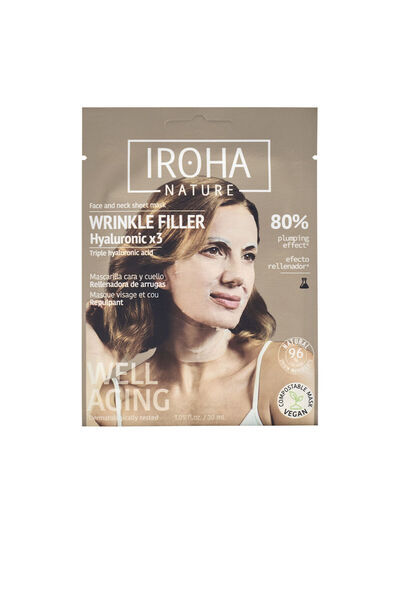 IROHA NATURE IROHA WRINKLE FILLER & ANTI-AGE mască pentru umplerea ridurilor ...