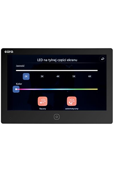 EURA Monitor de extensie pentru videointerfon, 2 fire, INSTALARE UȘOARĂ, matr...