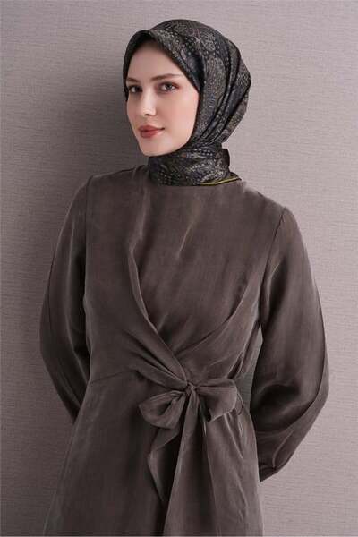 Armine Silk Scarf 2027 Winter - 9631-32 Black Gold Sura