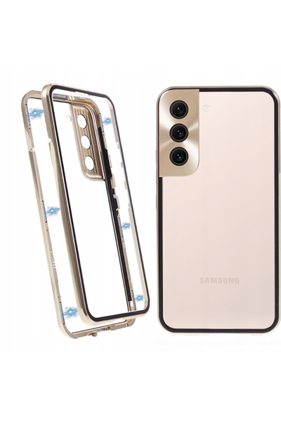 XGSM Husă magnetică cu sticlă dublă pentru Galaxy S22