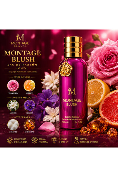 Montage Brands Parfum Premium Montage Blush 100 ml, Dama, Floral, Citric, Mos...