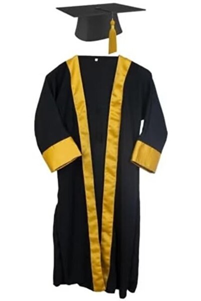 Toy Box Treasures Unisex Graduation Gown and Cap Set with Decorations for Par...