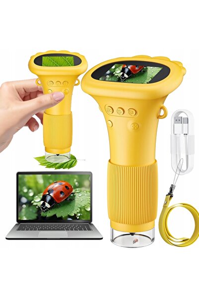 bedee MICROSCOP DIGITAL PENTRU COPII PORTABIL 1000x REÎNCĂRCABIL CU FUNCȚII D...