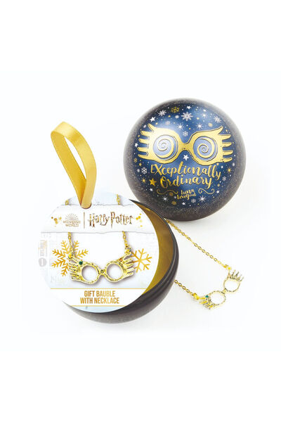 The Carat Shop Colier cu ochelari Harry Potter Luna Lovegood + Glob de Crăciun