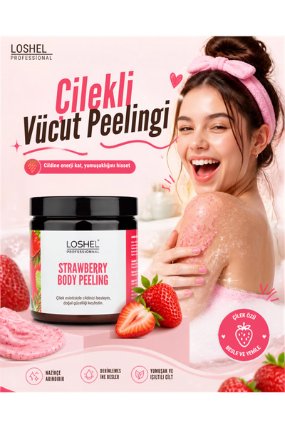 LOSHEL Body Peeling Çilek 250ml