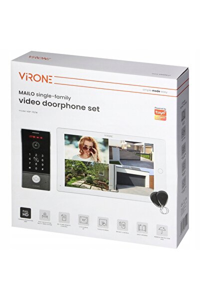Virone Videofon WIFI Tuya LCD 10 " Full HD encoder 2x CAMERĂ PANOU EXTERIOR