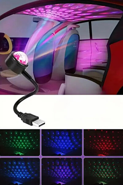 Fırsat7 USB Sese Duyarlı 8 Farklı Mod Işıklı LED Atmosfer Işığı Ambiyans Aydınlatması