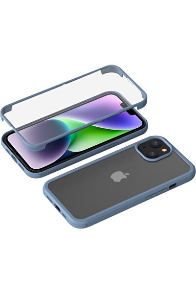 XGSM Husă cu sticlă dublă rapidă pentru iPhone 14 Plus, Husă