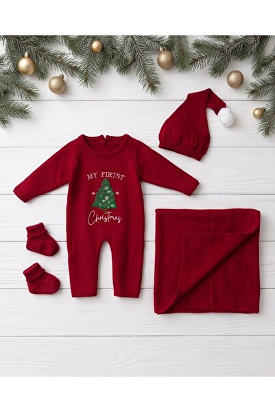 CerenButik Yılbaşı Noel 5 li Battaniyeli Tulum