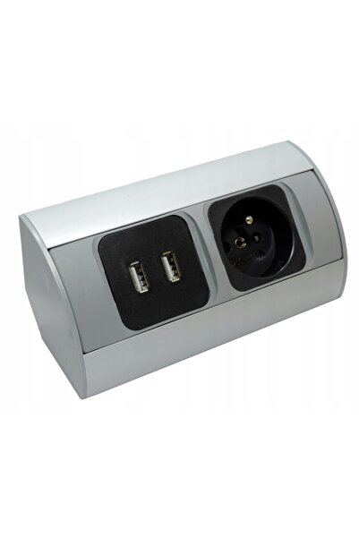 Orno Priză de mobilier sub dulap cu încărcător 2x USB