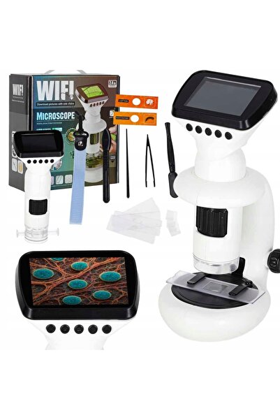 Ikonka Microscop portabil pentru copii Miniscop Microscop de buzunar Mărire 1...