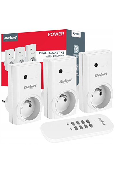 Rebel Prelungitor cu telecomandă 1+3 1000W