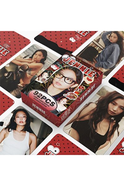 Kpop Dünyasi BLACKPINK '' Jennie '' Çift Yön Baskılı Lomo Card Seti (60 Pcs)