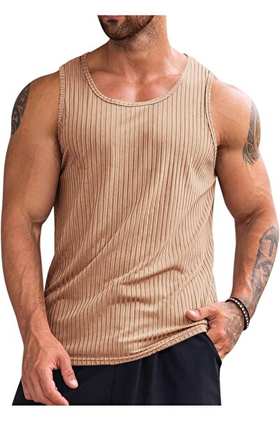 Runcati Ron Tank Top Sleeveless T-Shirt Sports Cut-Out T-Shirt Gym Workout Cl...