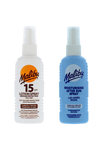 Malibu Spray SPF15 100ml + Spray după plajă 100ml