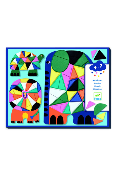 djeco Creative Mosaic Set Animals,