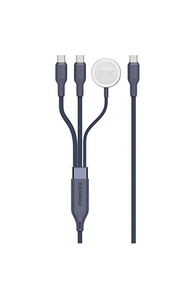 GENERAL Promate Dual USB Type C Pd100W Multi-Device Charging Cable Compatible...