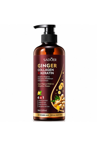 Belora Șampon cu Ghimbir, Colagen și Keratină, 500 ml - Îngrijire păr sănătos