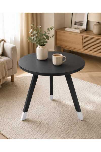 TrentonGCC Round Wooden Dining Table 90x90 cm – Modern Style Single Table