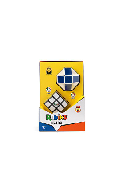 SPIN MASTERR Rubik Retro Set: 3x3 Cube and Snake