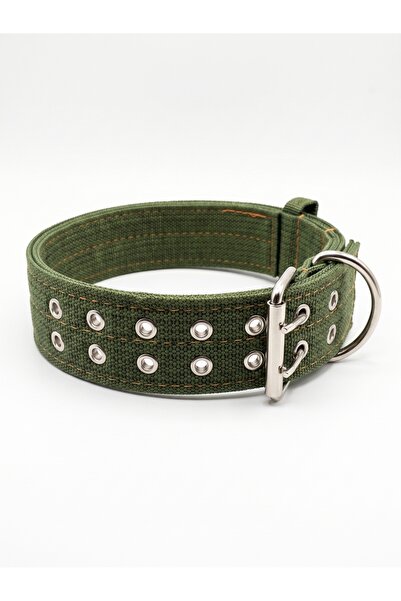 Tasma Market Reinforced Dog Collar - Double Tongue Metal Buckle (4cm X 42-52c...