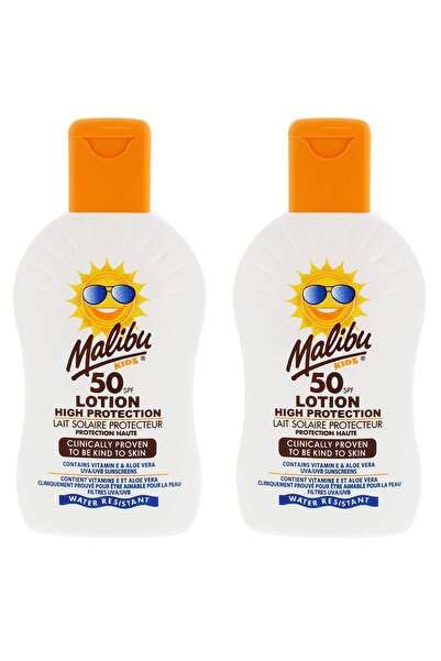 Malibu Set de 2 loțiuni-balsam protectoare pentru copii SPF50 200ml