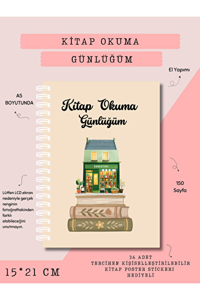 Else Craft Kitap Okuma Takip Günlüğüm - Kütüphane No.8