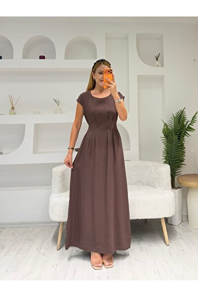 İrka Moda Bel Lastikli Elbise