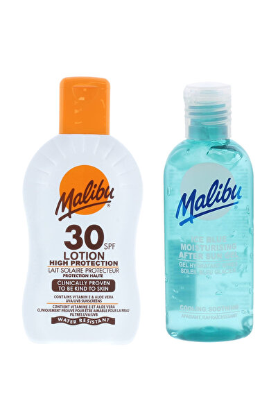 Malibu Balsam rezistent la apă SPF30 200ml + Gel după plajă 100ml