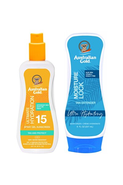 Australian Gold Spray Gel SPF15 + Reținere a Umidității 237ml