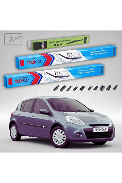 TEAMCAR Wipers Renault Clio III Phase 2 Hatchback 2007-2015 | Front and Rear ...