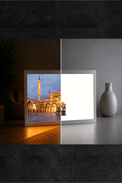 Sultanahmet Camii Avlusu LED Işıklı Tablo – Dekoratif Masa & Gece Lambası