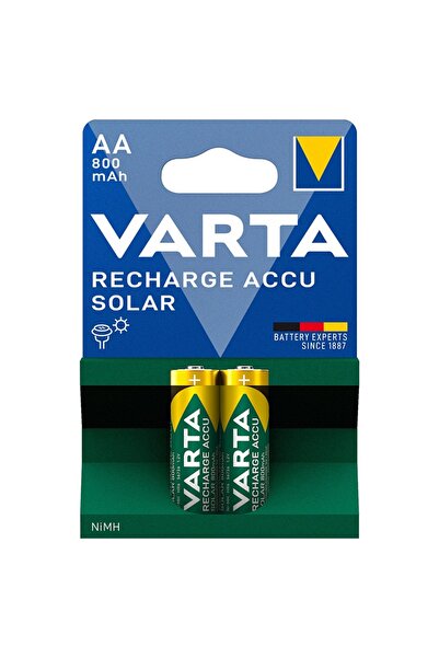 Varta Σετ Επαναφορτιζόμενων Μπαταριών AA Ni-MH 1.2V 800mAh για Ηλιακή Φόρτιση...