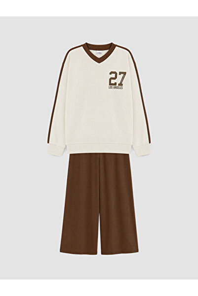 LC Waikiki Rmz Gi̇yi̇m Farkiyla Plain Girls' Set