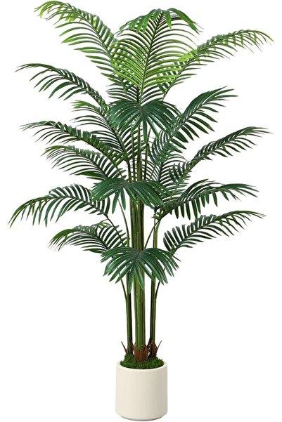 GENERAL 1.5m Height Maintenance Free Fade Resistant 18 Artificial Leaves with...