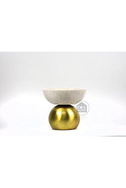 ege gross Decorative Natural Marble Antique Large Ball Footed Bowl