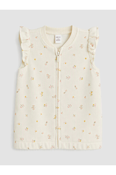 LC Waikiki Rmz Gi̇yi̇m Farkiyla Zero Roba Collar Printed Girls' Vest