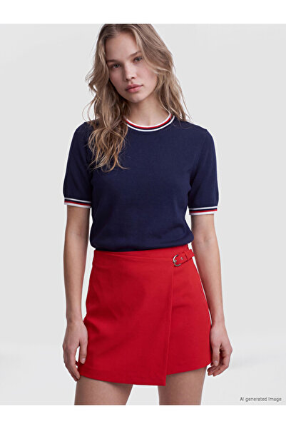 LC Waikiki Rmz Gi̇yi̇m Farkiyla Zero Roba Collar Striped Women's Knitwear Swe...