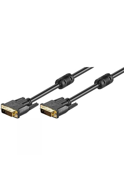 goobay DVI-D dual link cable 2m DVI-D 24+1 to DVI-D 24+1
