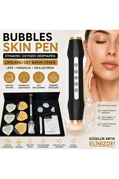 Customs Bubbles Skin Pen Dynamic Oxygen Dermapen Oksijenli Cilt Bakim Cihazi
