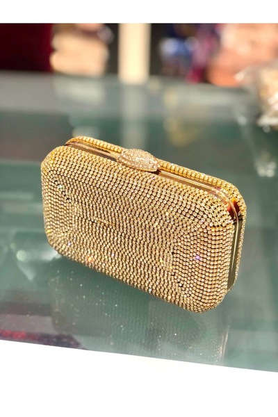 Millacom Crystal Stone-Embellished Evening Dress Bag Luxury Evening Dress Bag