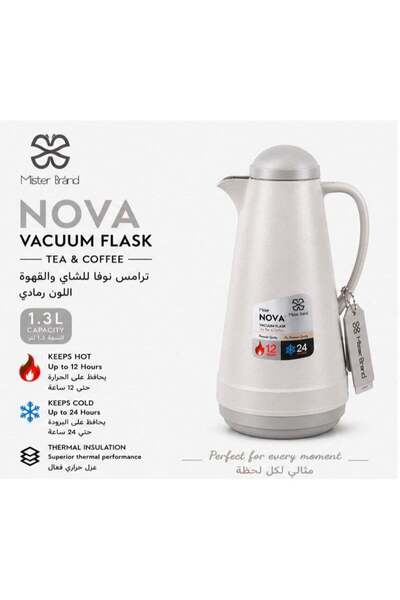Mister Brand Nova Vacuum Flask For Tea & Coffee, MB/119-13LG, 1.3L, Vacuum In...