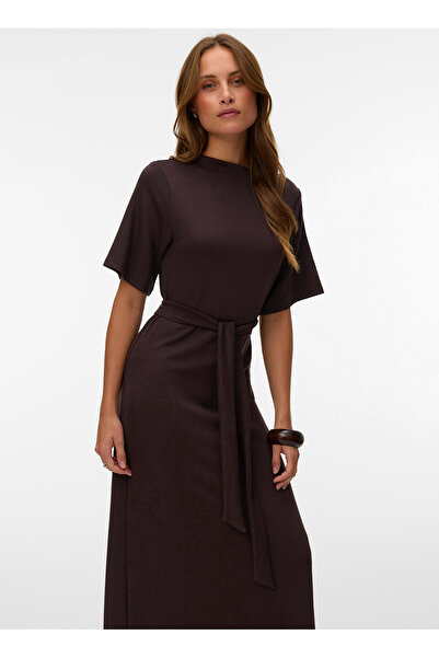 Vero Moda Kahverengi Kadın Elbise 10348698-191109 TCX