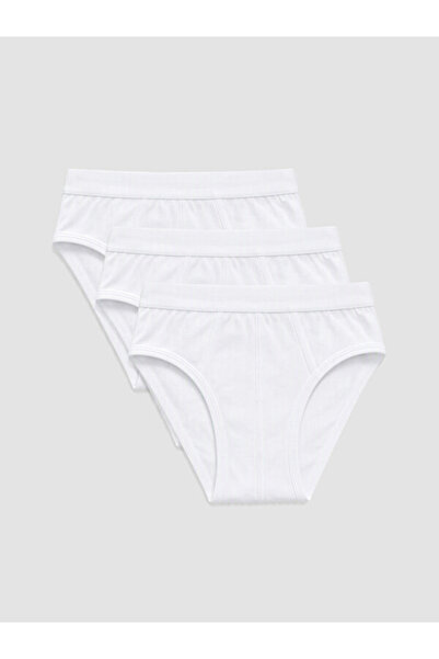 LC Waikiki Rmz Gi̇yi̇m Farkiyla Standard Fit Cotton Men's Briefs 3-Pack