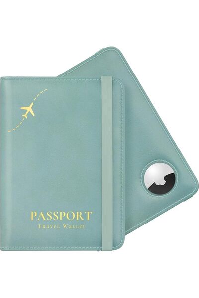 GENERAL Air Tag Passport Holder, Cute Passport Holder with Air tag Slot, RFID...