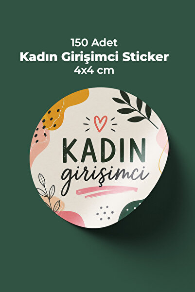 To Design Lab Kadın Girişimci Sticker 150 Adet 4x4 CM / 140 GR