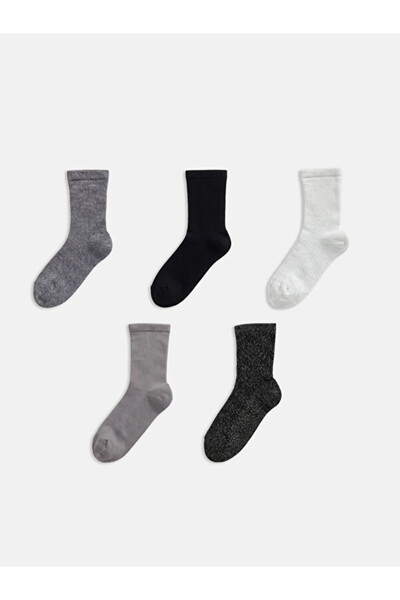 LC Waikiki Rmz Gi̇yi̇m Farkiyla Women's Sock Socks 5-Pack