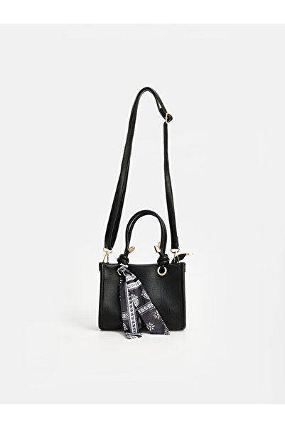 LC Waikiki Rmz Gi̇yi̇m Farkiyla Women's Shoulder Bag with Scarf Detail and Le...